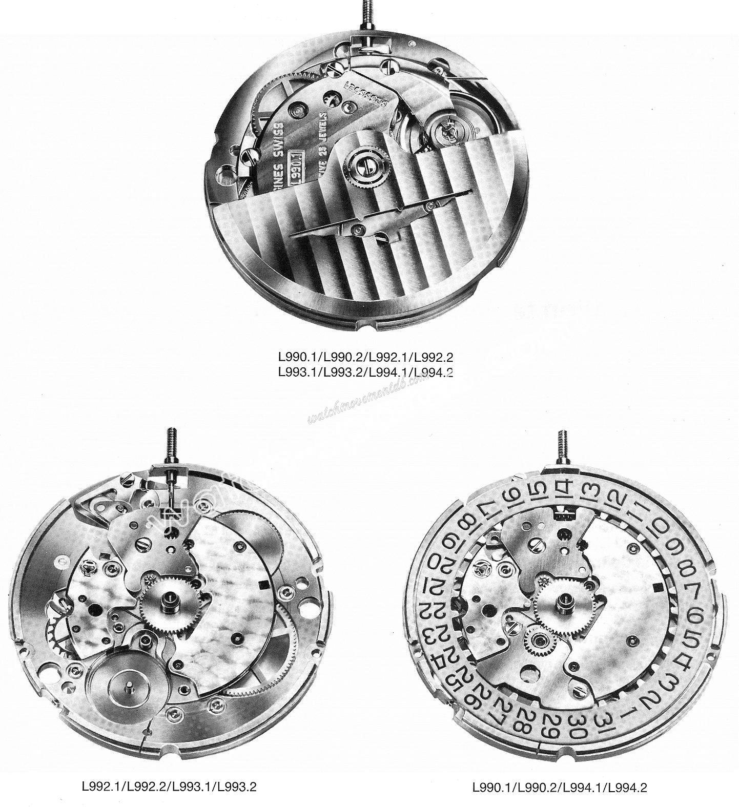 Longines L990.1 watch movements